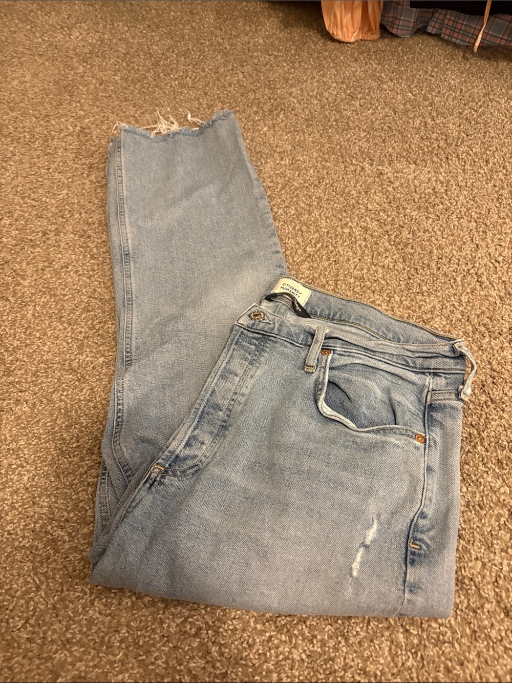 Citizens Of Humanity Light Blue Straight Leg Jeans